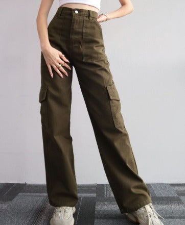 Ayla | Cargo Jeans with Side Pockets