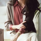 Naomie | Elegant Patchwork Design Blouse