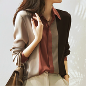 Naomie | Elegant Patchwork Design Blouse