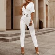 Jessy | Elegant Summer V-neck Jumpsuit Playsuit