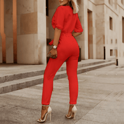 Jessy | Elegant Summer V-neck Jumpsuit Playsuit