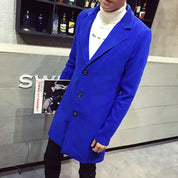 Leon | Refined Single-Breasted Wool Coat with Elegant Collar