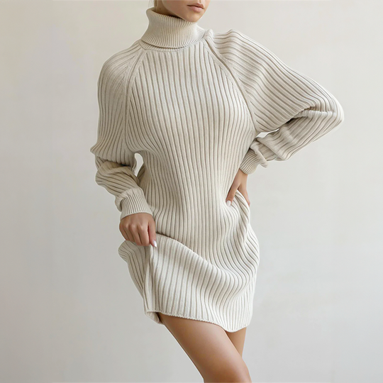 Knitted turtleneck sweater women - Sas