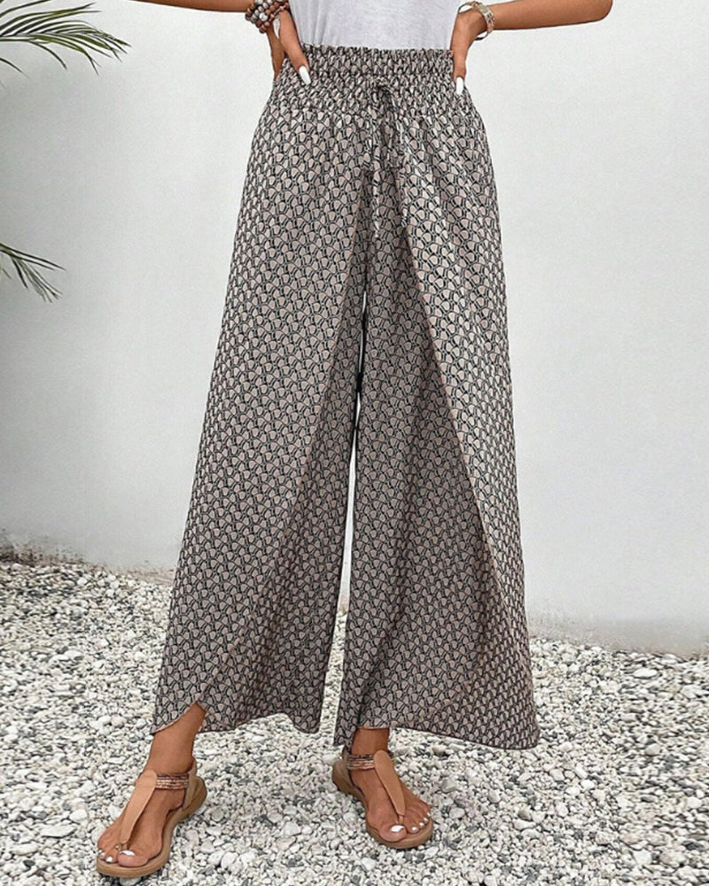 Susy | Women's Pants with Geometric Print