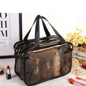 Clare | Clear and Practical Cosmetic Bag with Double Compartment