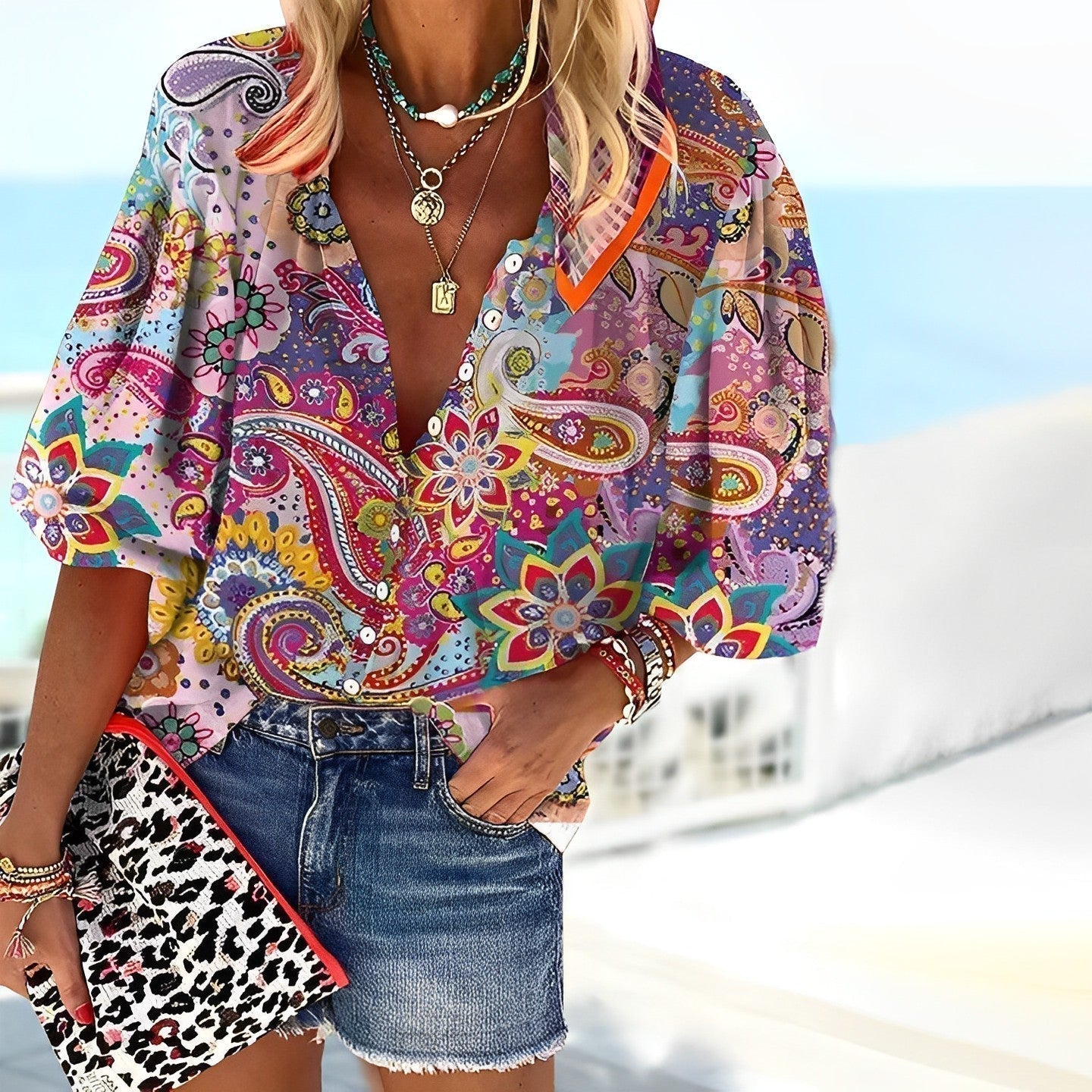 Karen | Mandala Printed Shirt for Women