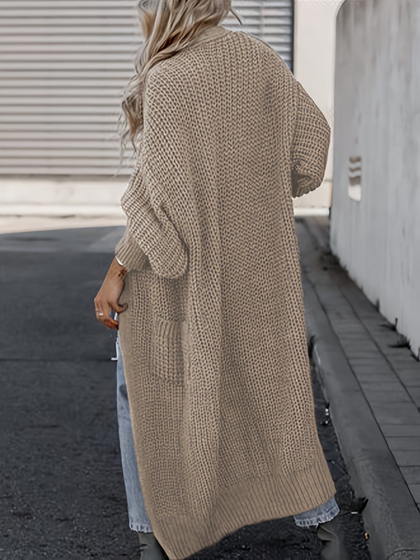 Sandra | Sophisticated Oversized Knit Long Cardigan
