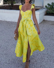 Marina | Refined Long Dress with Ruffles