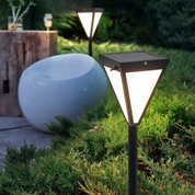 Orr Modern Design - Solar LED Outdoor Lamp, Weather-Resistant Black Metal Fixture-2