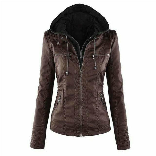 Quetin | Jacket with hood for women-3