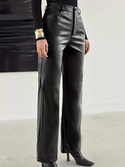 Luxurious leather straight leg - Feay