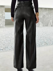 Luxurious leather straight leg - Feay