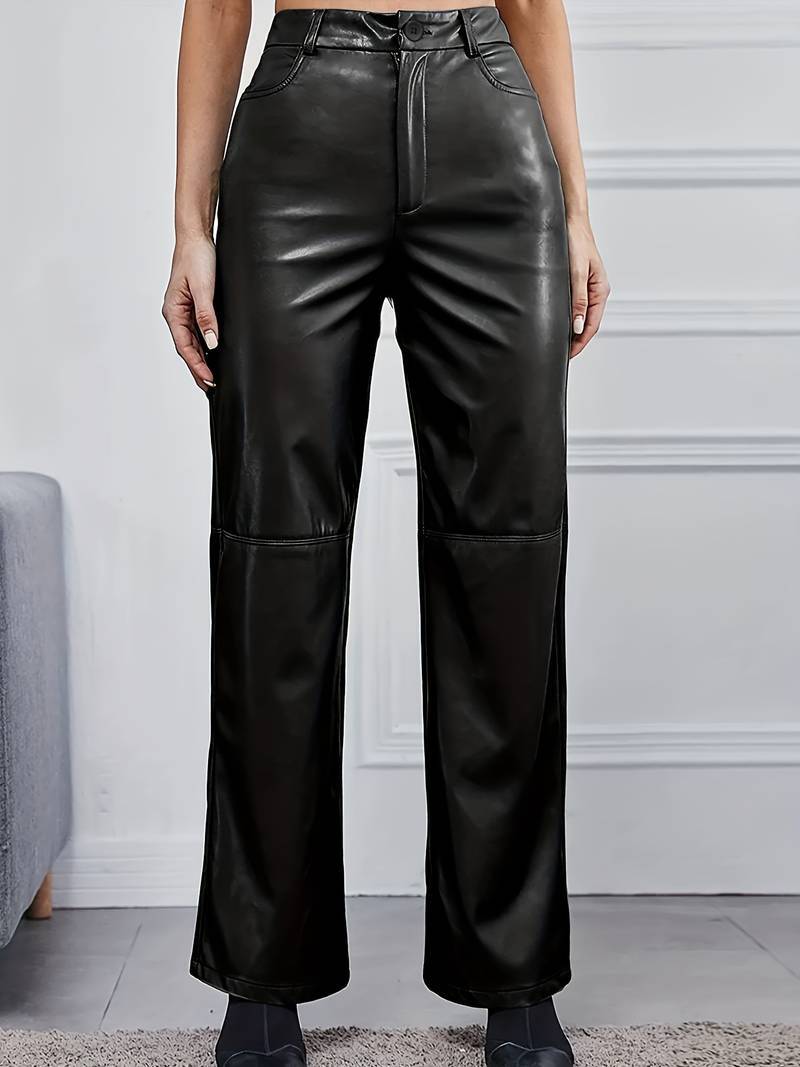 Luxurious leather straight leg - Feay