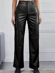 Luxurious leather straight leg - Feay