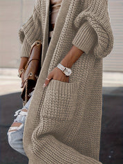 Sandra | Sophisticated Oversized Knit Long Cardigan
