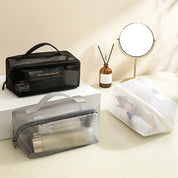 Mila | Spacious Travel Toilet Bag Made of Mesh Material
