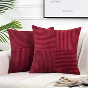 Soft rib velvet texture cushion set cover