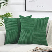 Soft rib velvet texture cushion set cover