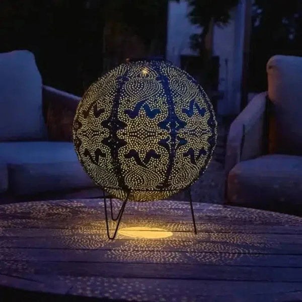 Solar Lantern Globe - Weather-Resistant Outdoor Solar Lantern for Garden Lighting-2