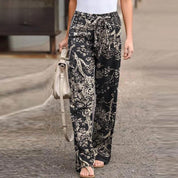 Flora | Elegant Pants with Flowerprint