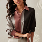 Naomie | Elegant Patchwork Design Blouse