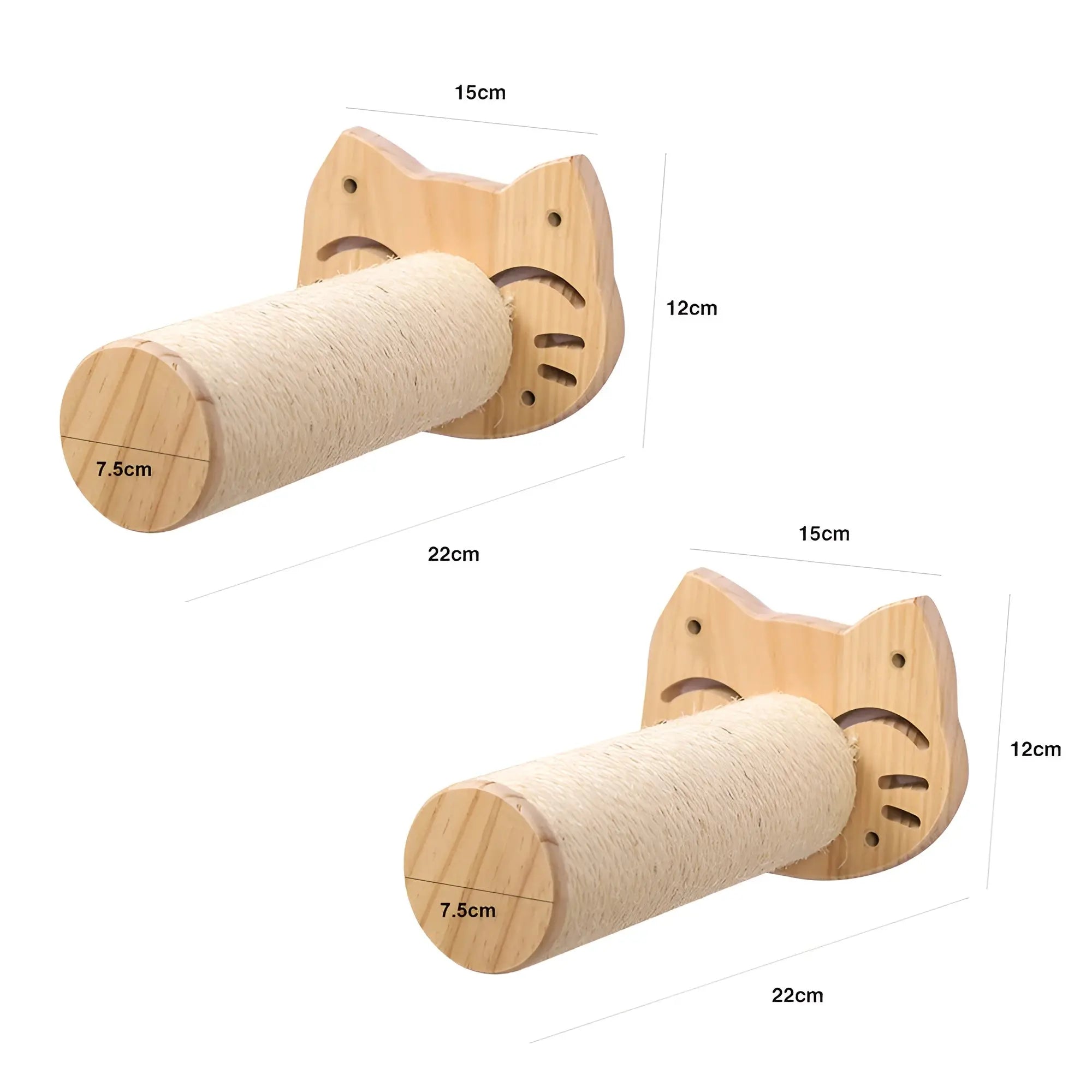 Wall climbing board for cats with scratching post - Climbpaws
