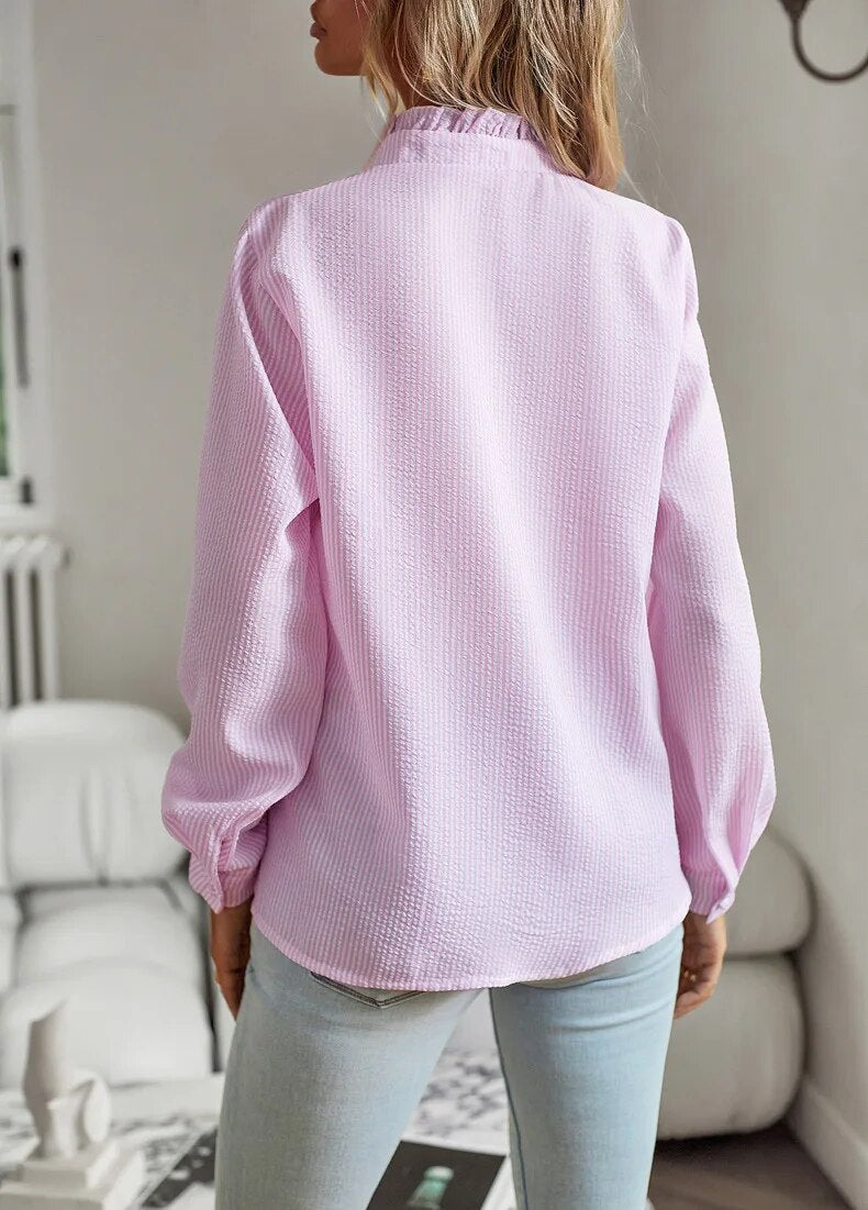 Viola | Elegant Long Sleeve Blouse for Women