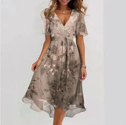 Evelina | Elegant V-Neck Dress Spring Summer
