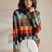 Turtleneck with patchwork - Hiske