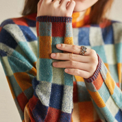 Turtleneck with patchwork - Hiske