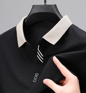 Casual polo with long sleeves - Shenky