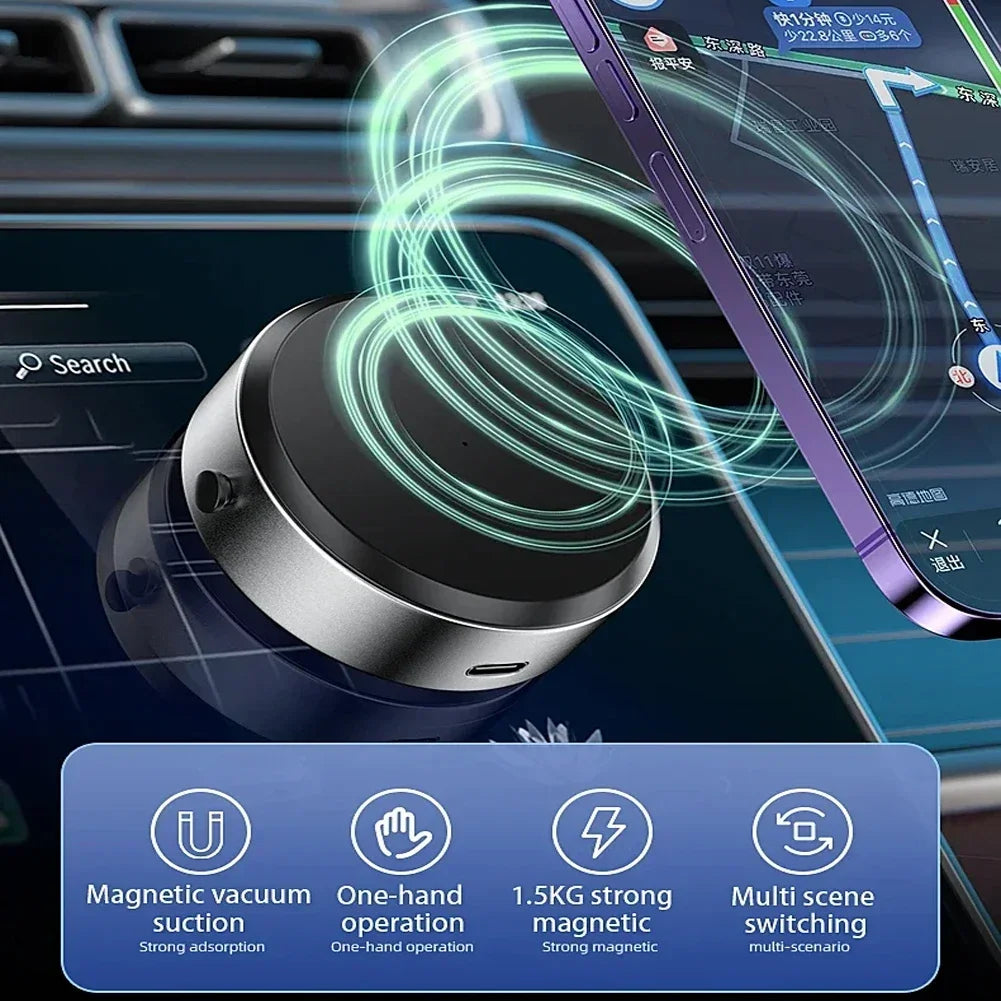 Strong magnetic holder for car telephone