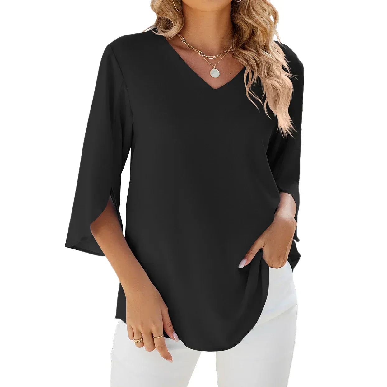 Jamy | V-neck Elegant Blouse