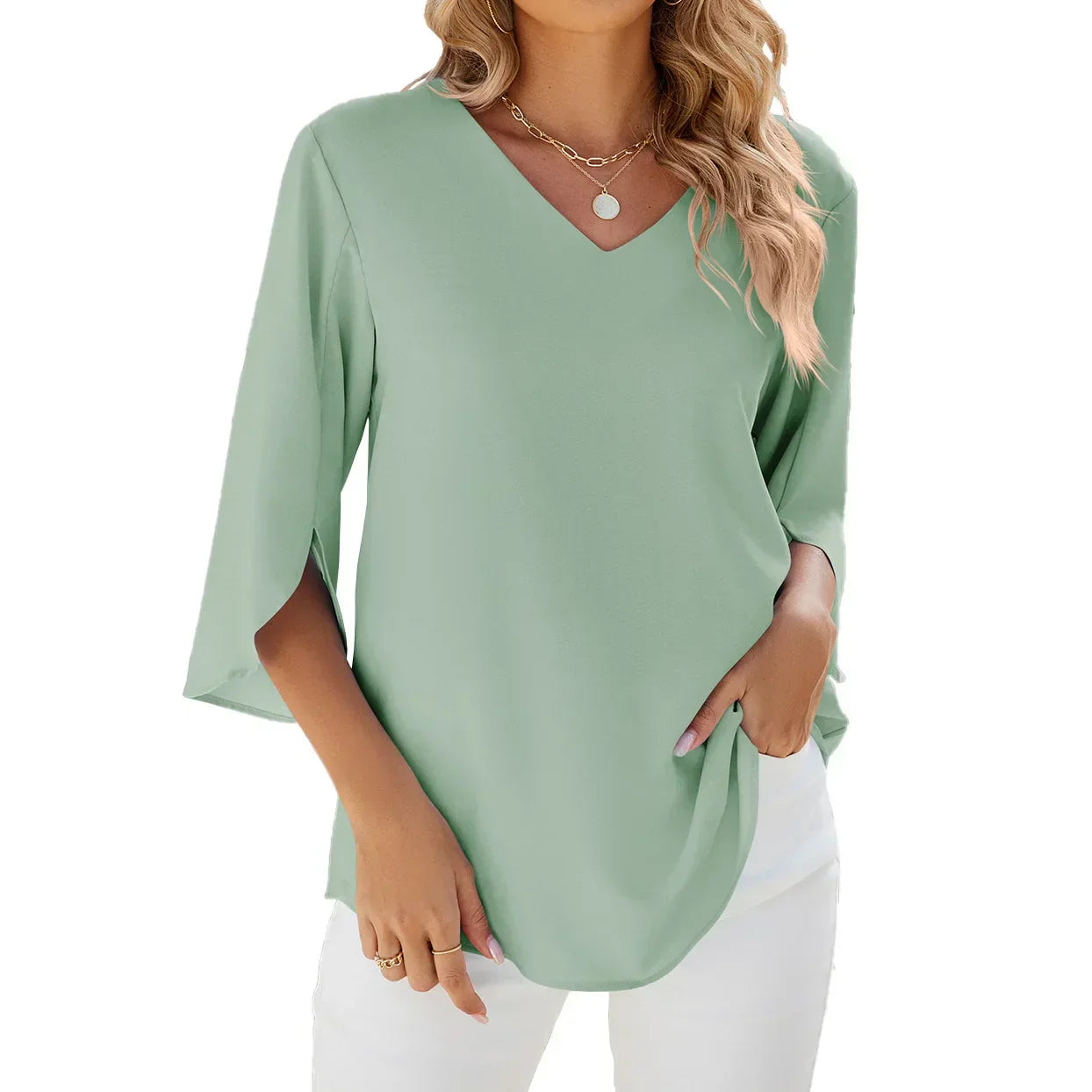 Jamy | V-neck Elegant Blouse