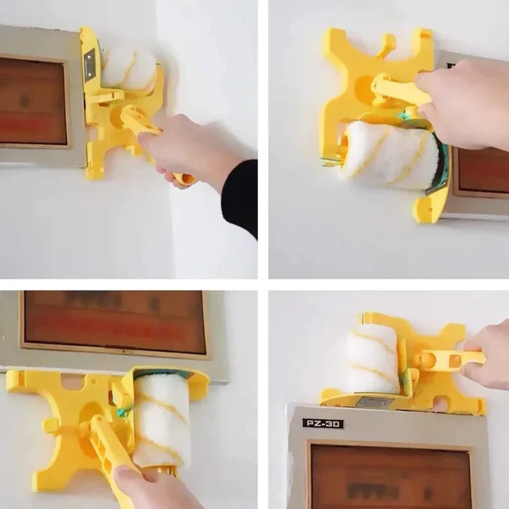 Corner and edge paint roller