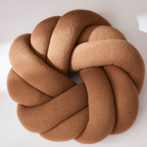 Modern knotball pillow