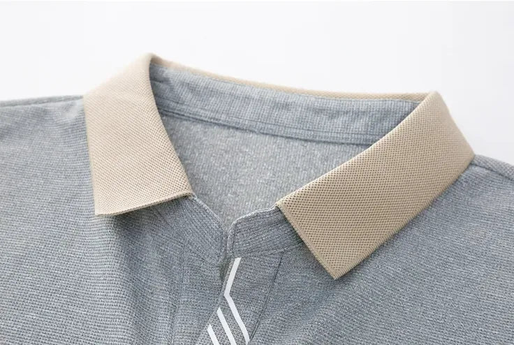 Casual polo with long sleeves - Shenky