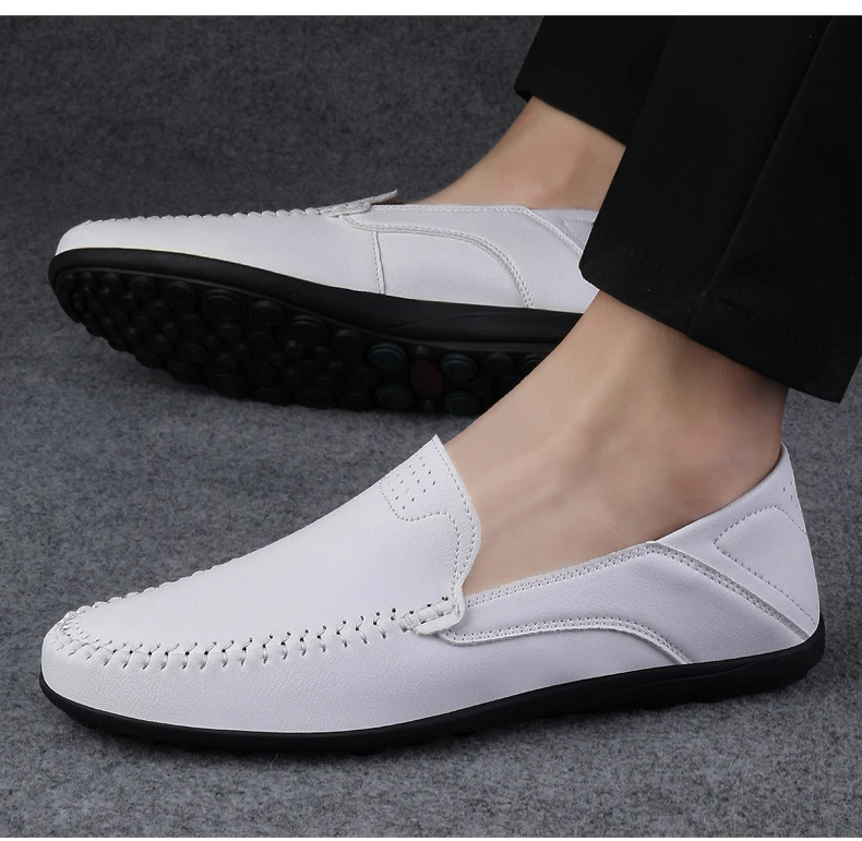 Stylish ENZO Italian Loafers for Men - Luxurious PU Leather Design