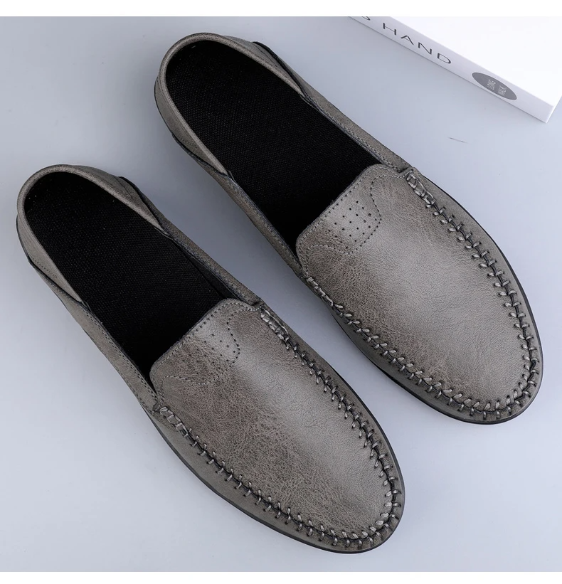 Stylish ENZO Italian Loafers for Men - Luxurious PU Leather Design