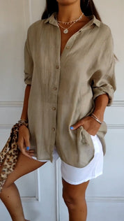 Bethany | Sophisticated Plain Colored Blouse