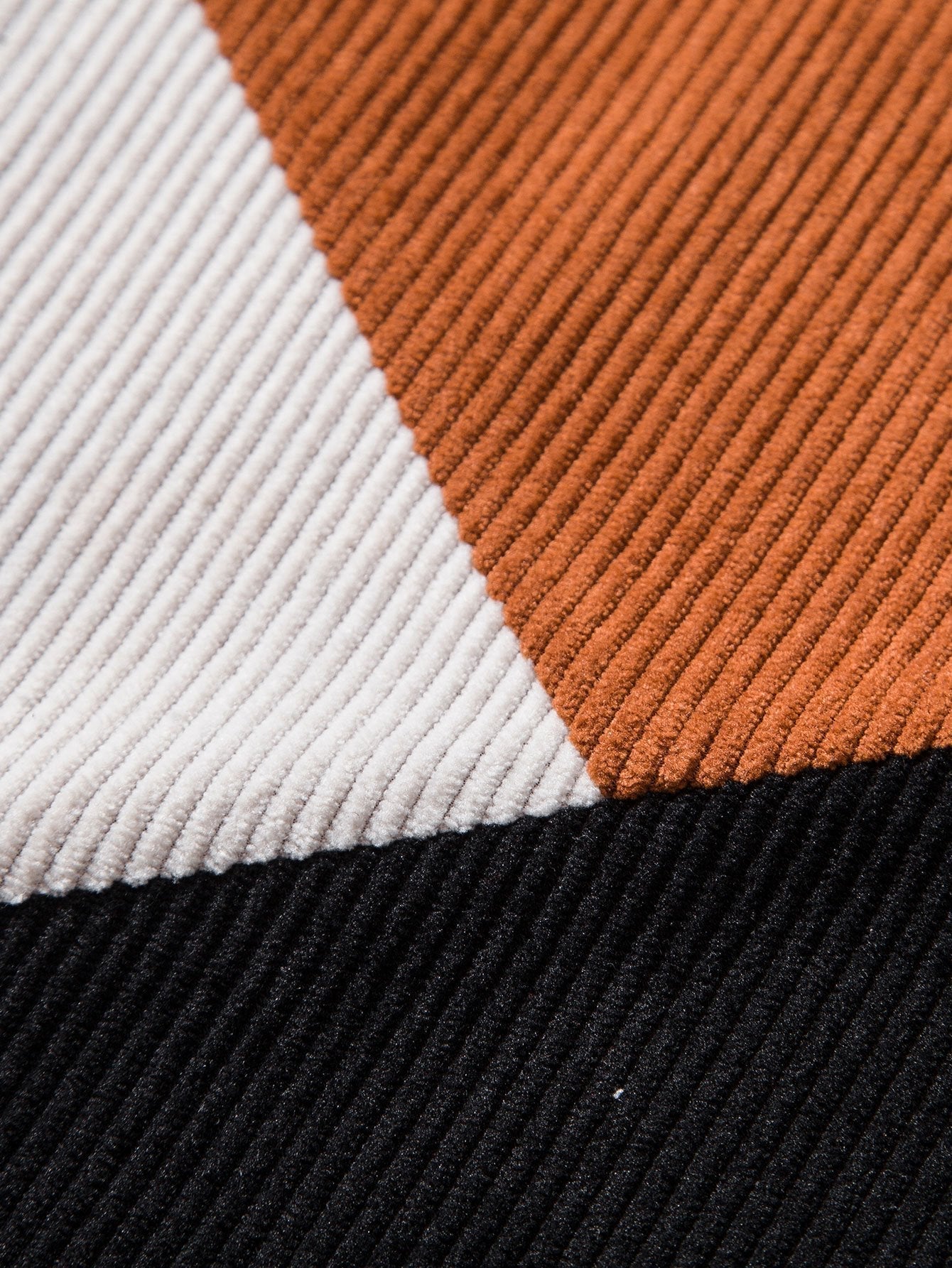 Lance | Color Block Corduroy T-Shirt for Men