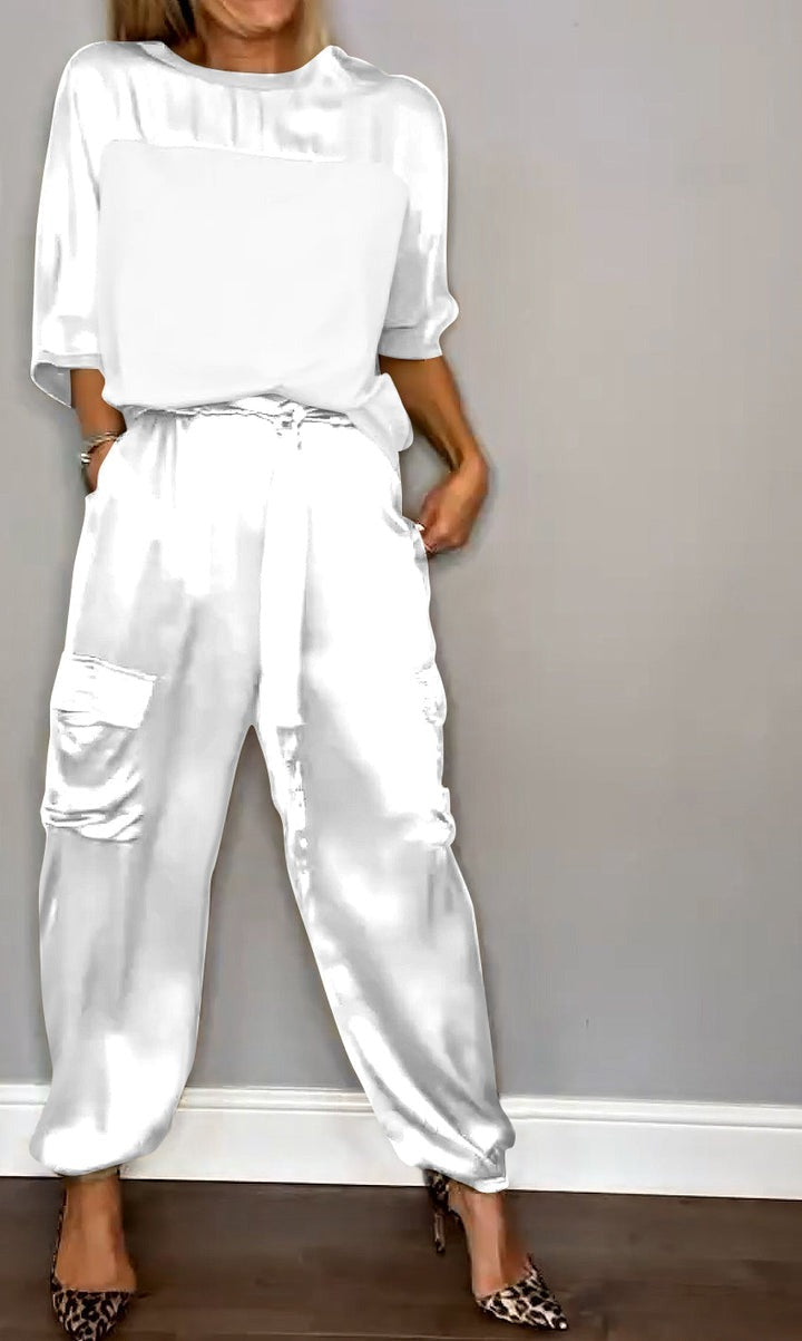 Cleo | Women Suit Two Piece Satin