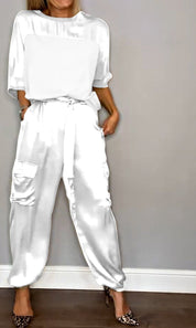 Cleo | Women Suit Two Piece Satin