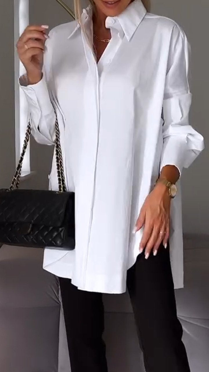 Amy | Sophisticated Lapel Shirt for Women