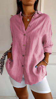 Bethany | Sophisticated Plain Colored Blouse