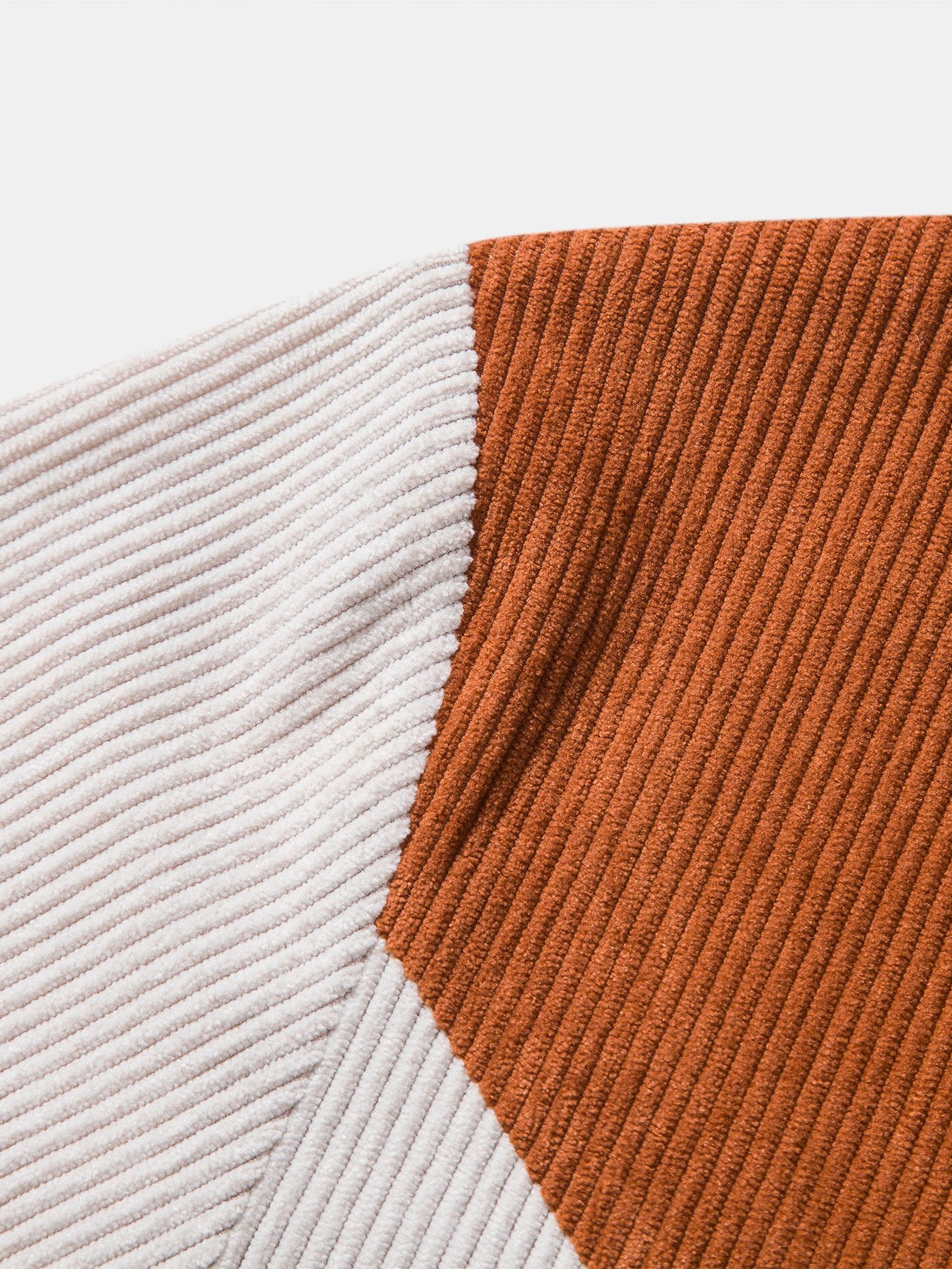 Lance | Color Block Corduroy T-Shirt for Men