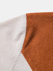 Lance | Color Block Corduroy T-Shirt for Men