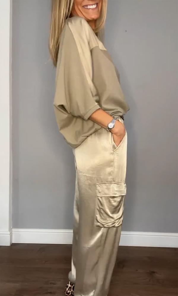 Cleo | Women Suit Two Piece Satin