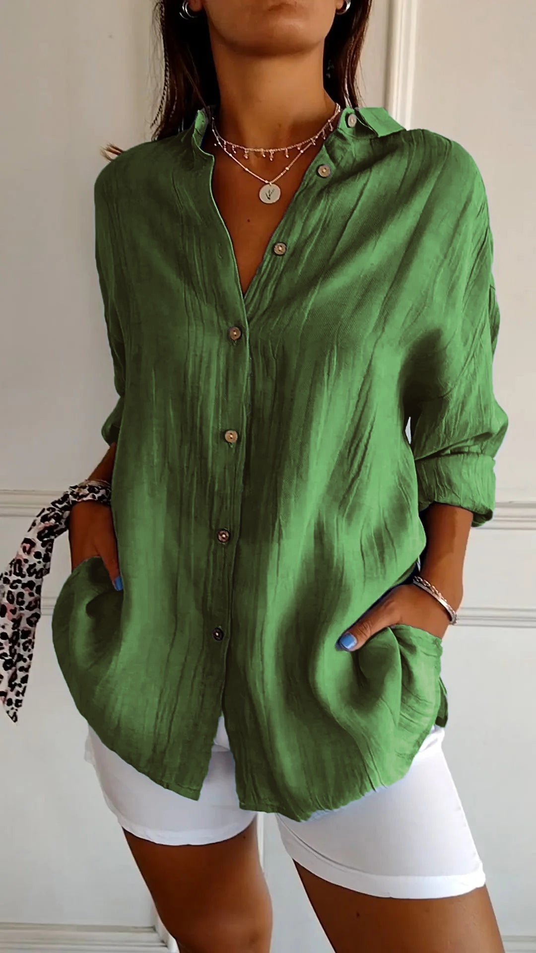 Bethany | Sophisticated Plain Colored Blouse