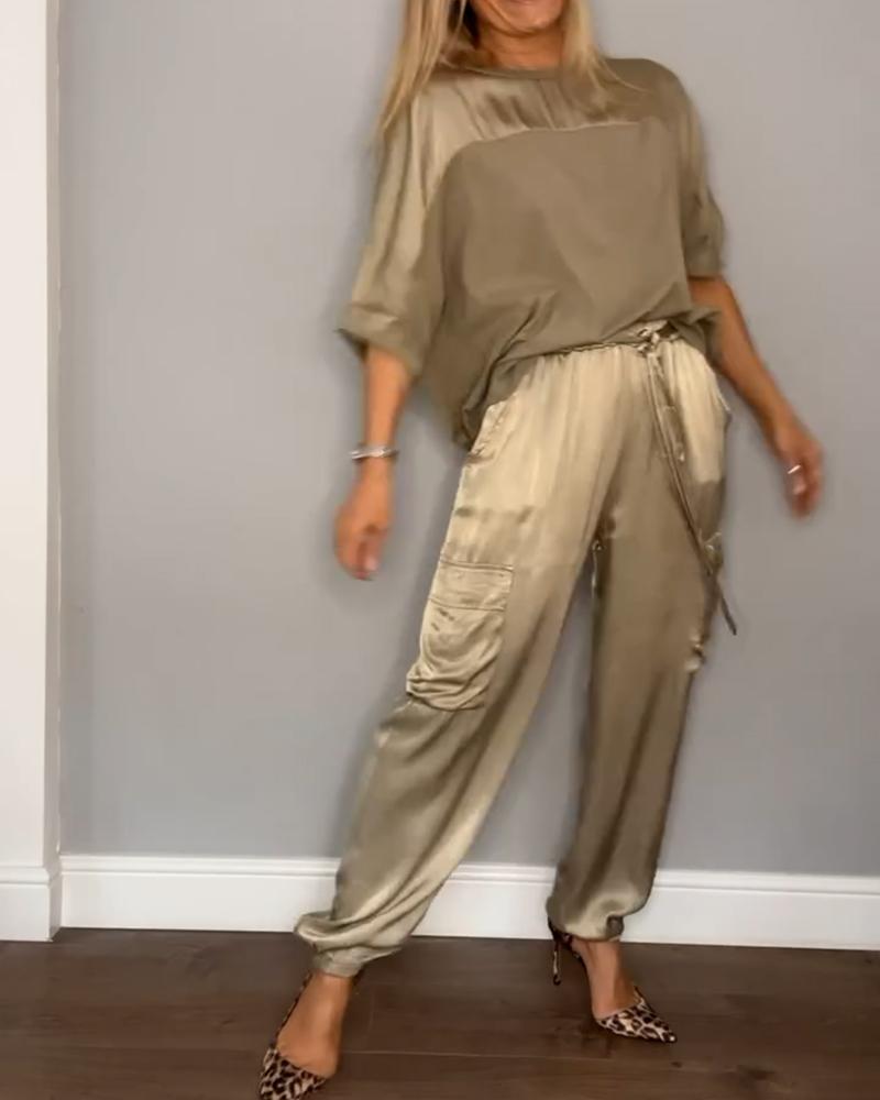 Cleo | Women Suit Two Piece Satin